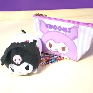 Kuromi Gift Set - Change Purse and Mini Plush - Sanrio NWT